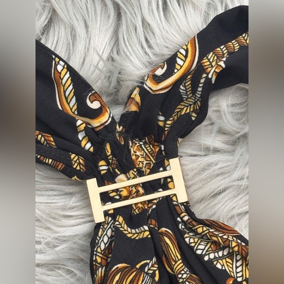 Cache vintage black and gold y2k halter top - Picture 7 of 7